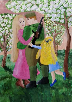 Май 1945 года - Львова Мария, 11 лет.jpg